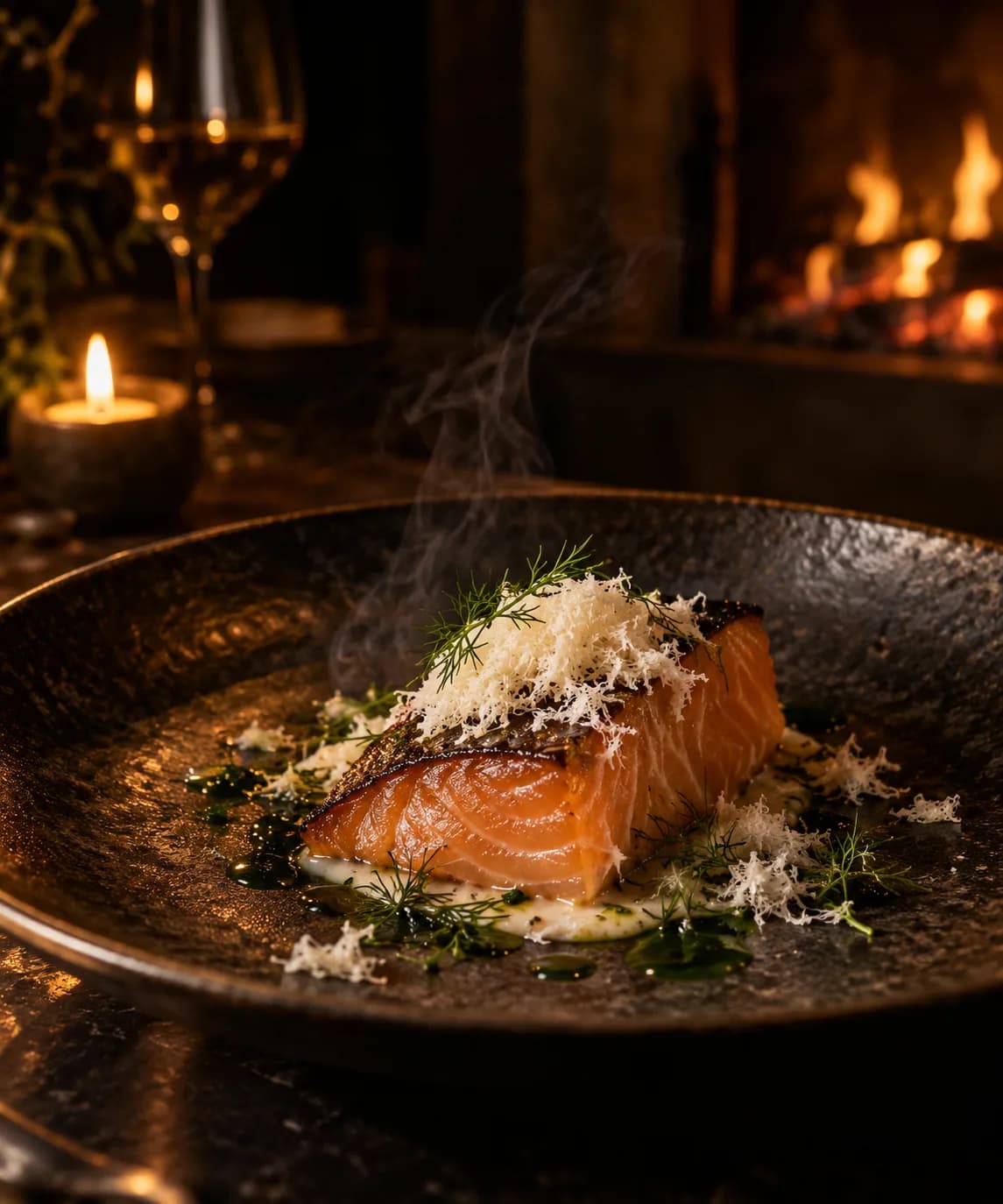 Trout, smoked over birch